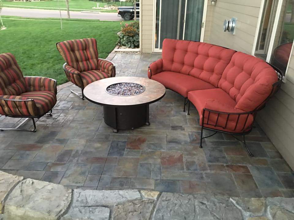 stamped concrete patio